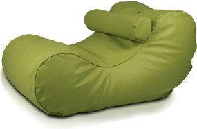 Babzsák nyugágy XL öko-bőr TiaHome - oliva zöld