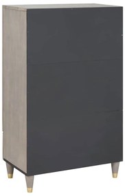 Magasfiú Szürke és Arany 60 x 33.5 x 100 cm Tömör mangófa