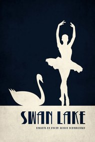 Illusztráció Swan Lake, Kubistika, (26.7 x 40 cm)