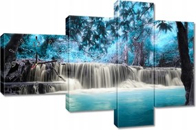 Falióra 100x70 Kék vízesés