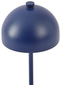 Kék asztali lámpa LED-del, IP54-es, újratölthető, töltőállomással - Squirrel