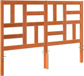 Ágyszerkezet Fejtámla fejtámlával Viaszbarna 145.5 x 4 x 104 cm