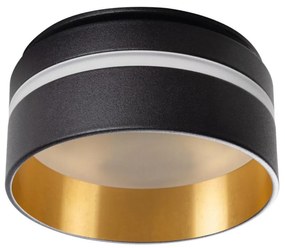 Kanlux Kanlux 29234 - Beépíthető lámpa GOVIK GU10/10W fekete/arany KX2447