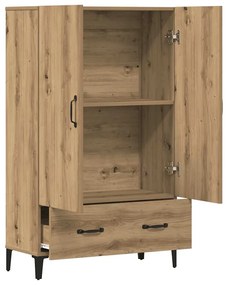 Highboard artisan tölgy 70x31x115 cm gépi úton előállított fa