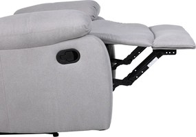 Pihentető fekvőszék, világos szürke szövet, ASKOY NEW