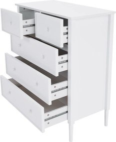Komód, fehér, TEANA