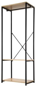 Intenso Home ruhafogas polcokkal 60 x 167cm sonoma tölgy | Előszobai ruhatároló cipőtartóval / nyitott gardrób