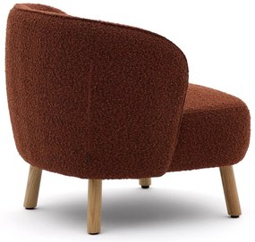 Terrakotta színű buklé fotel Ulit – Kave Home