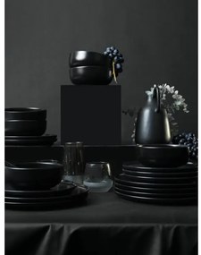 18 részes fekete kerámia étkészlet
