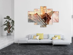 Kép - Eiffel-torony vintage stílusban (150x105 cm)