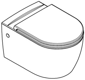 GROHE 103848SH00 - Felfüggesztett WC START ROUND CERAMIC 368 × 543 mm tartós fehér