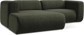Zöld sarokkanapé (bal oldali-heverő résszel) Ekahi – Makamii