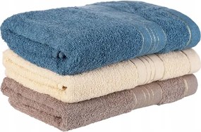 Fürdőlepedő szett Puha Pamut 3 Pak Komfort 50x100 Moraj