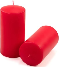 Gyertya készlet 15 cm Ø 7,5 cm 2 db piros