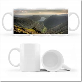 Bögre fényképpel Hegyi tájkép