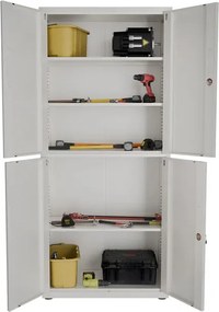 Juskys Fém irodai szekrény - fehér