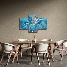 Kép - Sellő delfinekkel (90x60 cm)