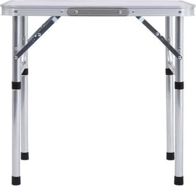 Összecsukható kempingasztal, 60 cm, alumínium/MDF, KEPI TYP 2