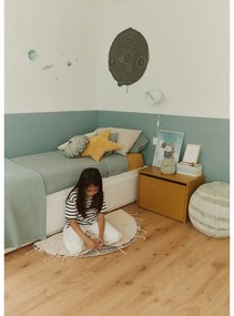 Krémszínű mosható kézi szövésű pamut kerek szőnyeg ø 100 cm Moon Multishape – Lorena Canals