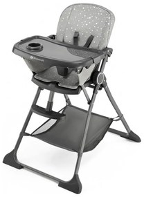 KINDERKRAFT - Gyermek étkezőszék FOLDEE szürke