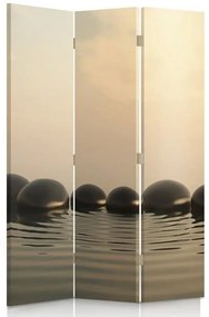 Gario Paraván Szürke zen kövekbol álló kompozíció Méret: 110 x 170 cm, Kivitelezés: Klasszikus paraván