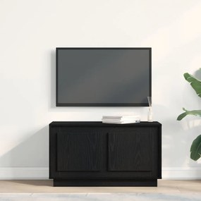 TV Szekrény Fekete Tölgy 80x35x45 cm Műcserép