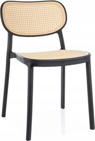 Bali szék BÉZS/fekete rattan hatás Sig nappaliba