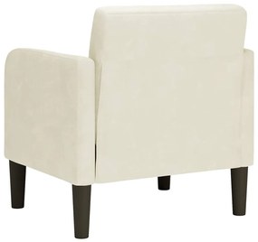 krém bársony kanapészék karfás szék 54 cm