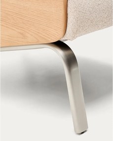 Bézs zsenília fotel Amsen – Kave Home