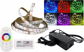 Led szalag szett 5050 Rgb rádiós távirányító érintőképernyős 5m