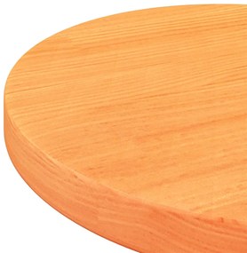 viaszbarna tömör fenyőfa kerek asztallap Ø30 x 2,5 cm