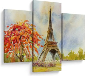 Festett kép az Eiffel-torony (90x60 cm)