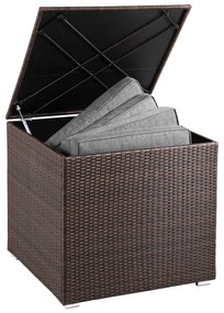 Casaria® Tárolódoboz 75x75x70 cm - barna