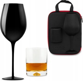 Pohárak És Üveg Pohár Tokban Froster Black Készlet