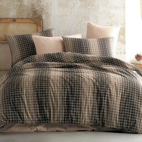 Bedtex Pamut ágynemét Oberon barna, 140 x 200 cm,70 x 90 cm