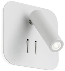 Redo 01-1491 - LED fali lámpatest QUDA LED/6W/230V + LED/3W CRI 90 USB fehér