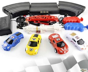 Track Racing Elektromos Autópálya 4 Autó Karosszéria 218 cm