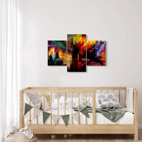 Kép - A város színes absztrakciója (90x60 cm)