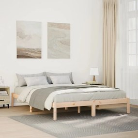 tömör fenyőfa extra hosszú ágykeret matrac nélkül 140 x 210 cm
