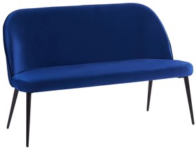 Sötétkék bársony étkezőpad OSBY Beliani