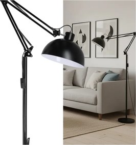 Brilagi - Hajlítható állólámpa TASKER 1xE27/60W/230V 157 cm fekete