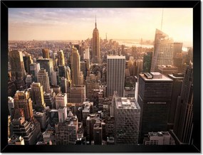 Poszterek keretben 40x30 New York felülnézet
