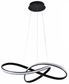 Brilagi - LED Dimmelhető csillár zsinóron COSMOWAVE LED/70W/230V fekete + távirányító