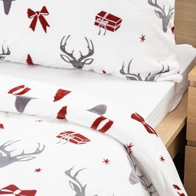 4Home Stag & Bows mikroflanel ágyneműhuzat, 140 x 200 cm, 70 x 90 cm