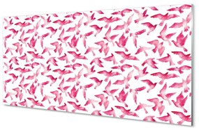 Akrilkép rózsaszín madarak 100x50 cm