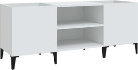 vidaXL fehér szerelt fa hanglemezszekrény 121x38x48 cm