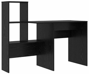 Asztal fiókkal Musta tammi 131.5 x 50 x 106.5 cm Faanyag