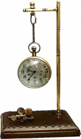 Lencse Óra Bőr Ajándék Íróasztal Kormányos Főnök Tengerész Gravírozás