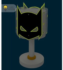 Dalber 61801N - LED gyereklámpa DARK HERO 1xG4/4W/230V fehér/fekete