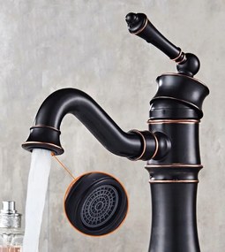 Rea Vintage Old Black fürdőszobai mosdó csaptelep